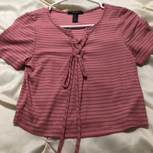 Striped crop top from F21